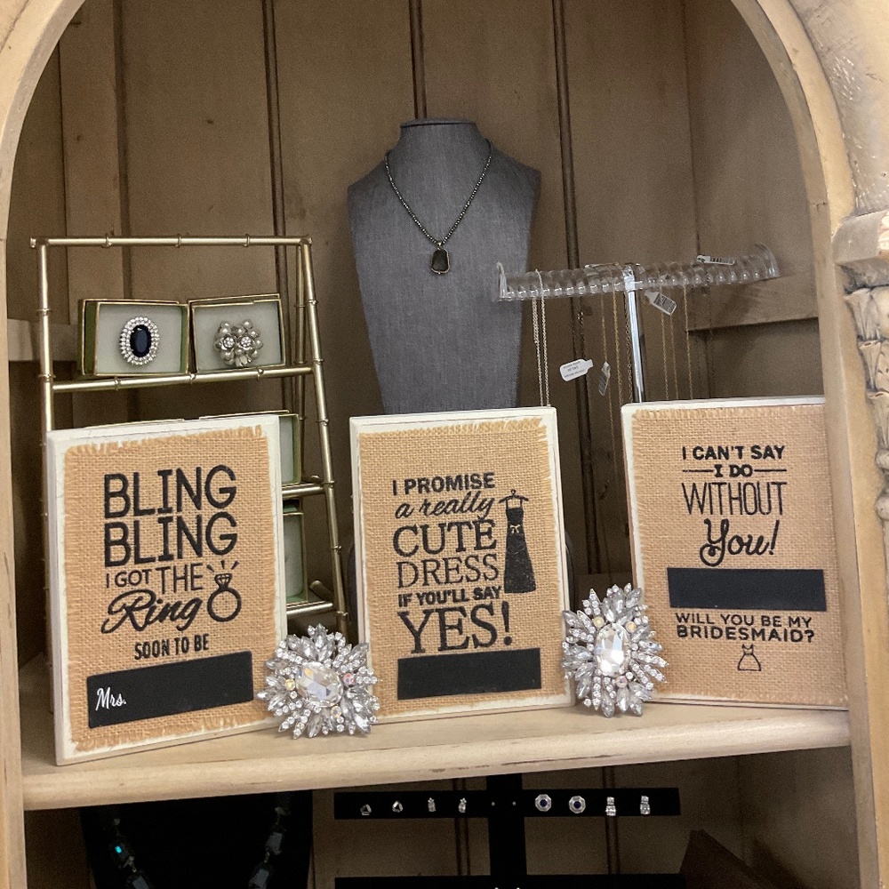 👰🏻‍♀️Mud Pie Bridal Sayings Wood Plaques 💍